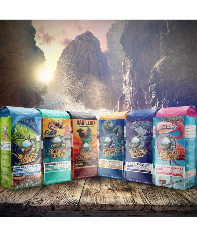 Castaway Starter Pack (All six of our coffee blends. 12OZ)