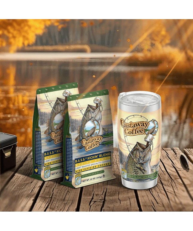 Castaway Coffee B.A.S.S. Kickin' Blend Gift Set