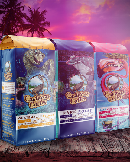 Medium-Dark Roast Starter Pack (Guatemalan Delight, Dark Roast, Cuban Espresso; 12OZ)