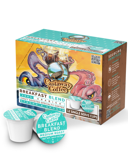 Castaway Coffee Breakfast Blend K-Cup Pod 12 Count