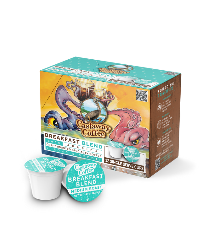 Castaway Coffee Breakfast Blend K-Cup Pod 12 Count