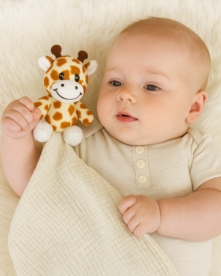 Giraffe Lovey Security Blanket – Soft Comfort Toy for Babies & Toddlers | Me Lovey™