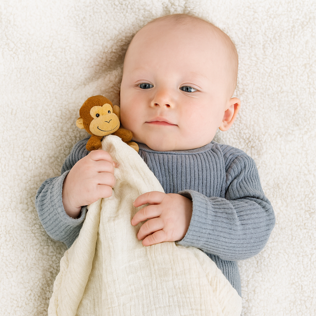 Monkey Lovey Security Blanket – Soft Comfort Toy for Babies & Toddlers | Me Lovey™