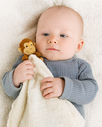 Monkey Lovey Security Blanket – Soft Comfort Toy for Babies & Toddlers | Me Lovey™