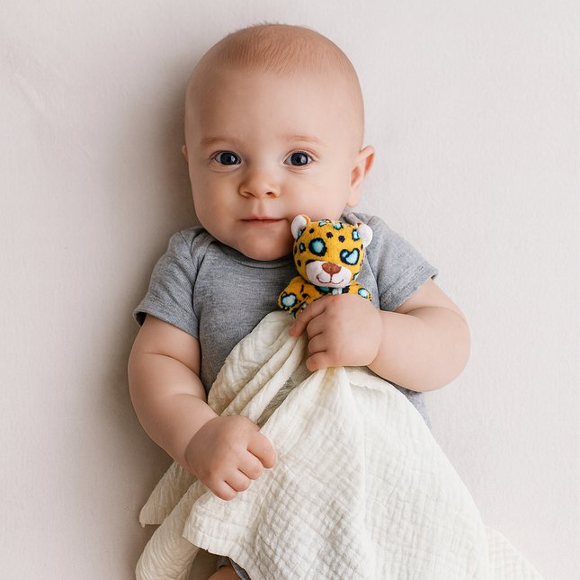 Leopard Lovey Security Blanket – Soft Comfort Toy for Babies & Toddlers | Me Lovey™