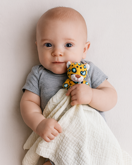 Leopard Lovey Security Blanket – Soft Comfort Toy for Babies & Toddlers | Me Lovey™
