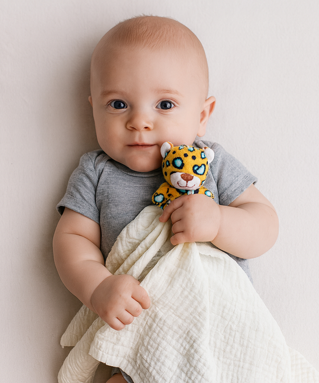 Leopard Lovey Security Blanket – Soft Comfort Toy for Babies & Toddlers | Me Lovey™