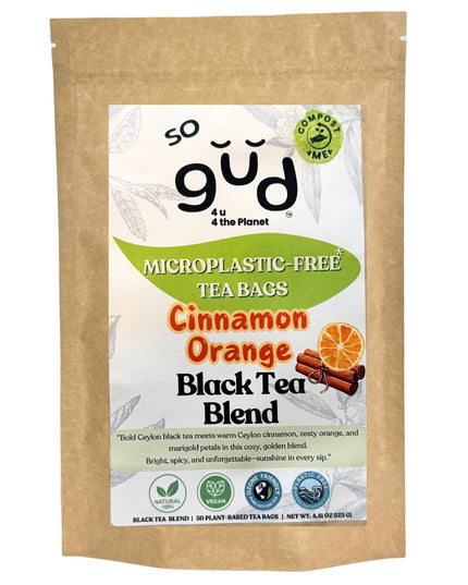 Ceylon Cinnamon Orange Black Tea | Plant-based Tea Bags