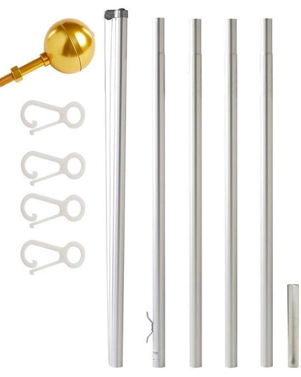 EZ Pole Sectional Flagpole - Made in USA - 5 Year Warranty