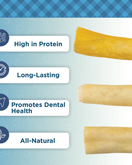 Country Living 5”-7” Cow Tails Dog Chews – 10 Count Bag – All-Natural, Single-Ingredient, Long-Lasting Beef Chews – High-Protein, Grain-Free – Promotes Dental Health