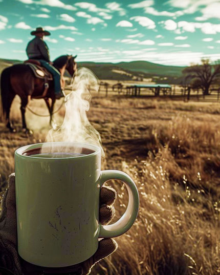 Cowboy Blend Medium to Dark Roast Ground Coffee, Speciality Coffee Beans, Fresh Roasted