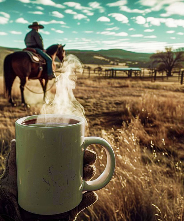Cowboy Blend Medium to Dark Roast Ground Coffee, Speciality Coffee Beans, Fresh Roasted