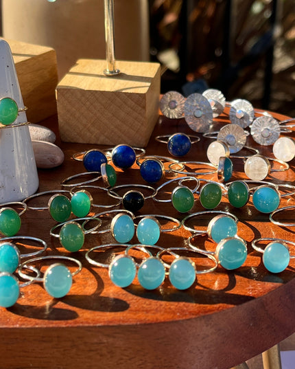 AQUA CHALCEDONY MAR RING