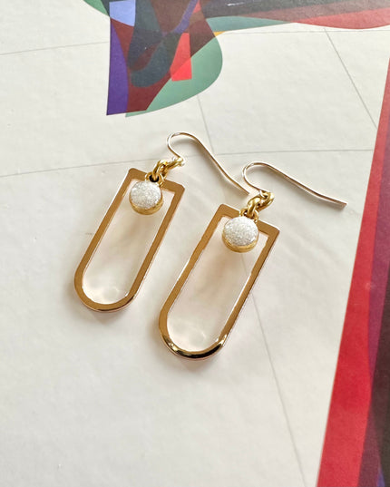 Long D Shape Earrings