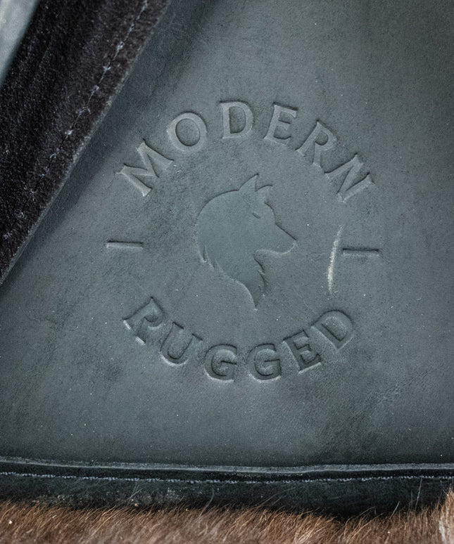 Leather Hide Backpack - Black