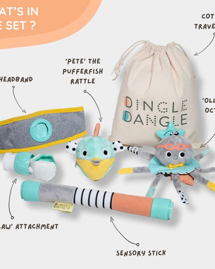 Dingle Dangle 3-in-1 Baby Gift Set