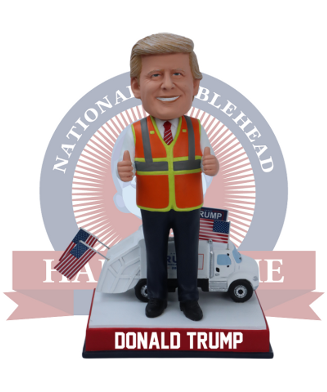 Donald Trump Garbage Truck Bobblehead