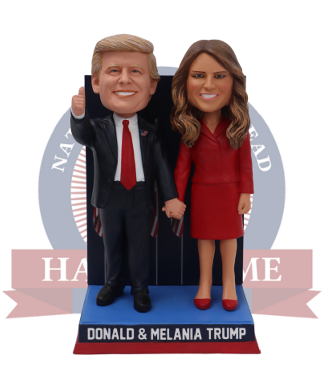 Donald and Melania Trump Election Night Victory Dual Bobblehead
