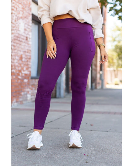 Ready to Ship | The Kinsley Purple Full Length Leggings