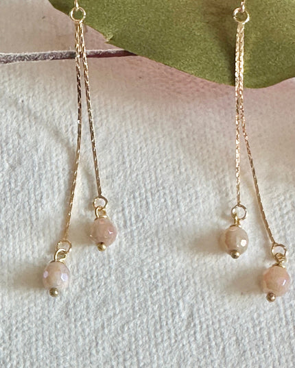 Tassel Gemstone Dangle Earrings