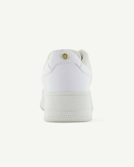 THE METRO: PLATFORM COURT SHOE - WHITE