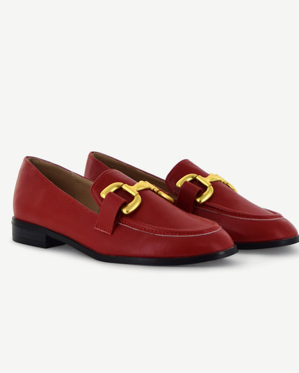 GEORGINA: CLASSIC LOAFER - CARDINAL