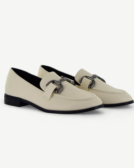 GEORGINA: CLASSIC LOAFER - ECRU