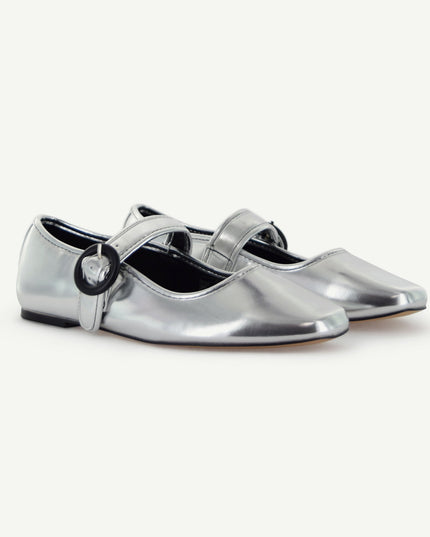 MARIANA: FLAT MARY JANE - SILVER