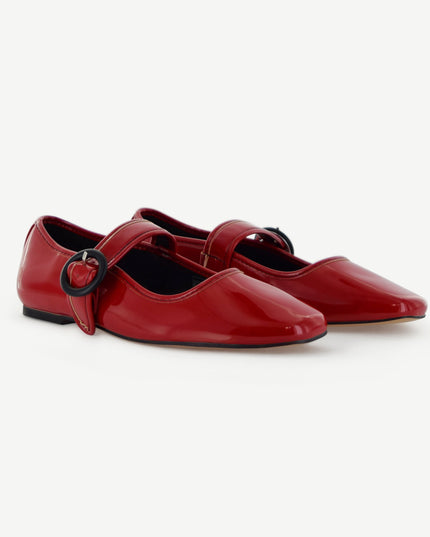 MARIANA: FLAT MARY JANE - RED