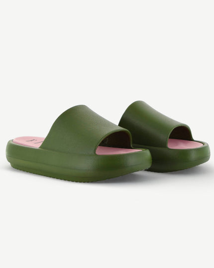 ST. TROPEZ: PLATFORM SLIDE - OLIVE