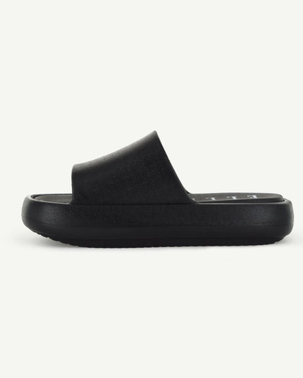 ST. TROPEZ: PLATFORM SLIDE WOMEN - BLACK