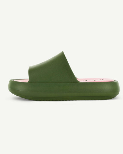 ST. TROPEZ: PLATFORM SLIDE - OLIVE
