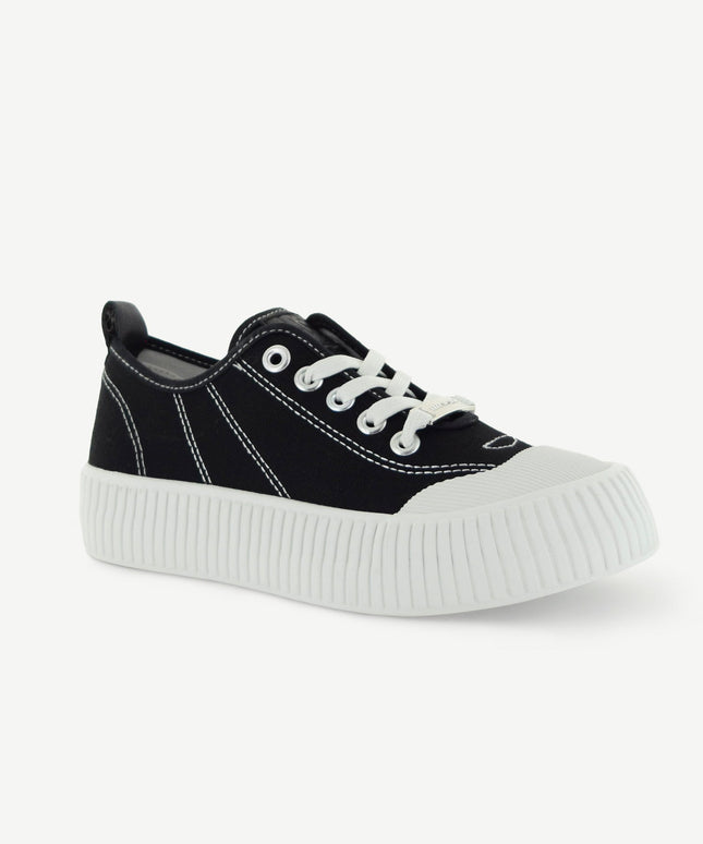 COURT ROYALE: VULCANIZED COURT SHOE - BLACK/WHITE