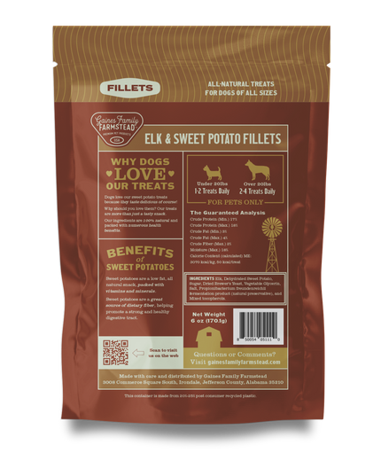 Elk and Sweet Potato Fillets