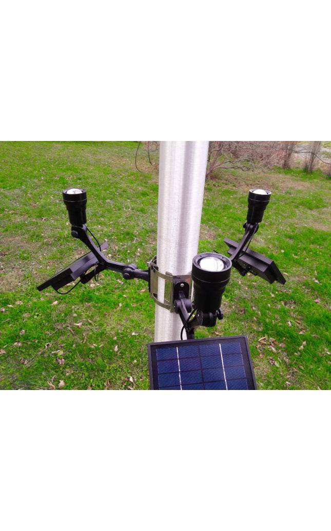 Extreme Commercial Solar Flagpole Light CREE