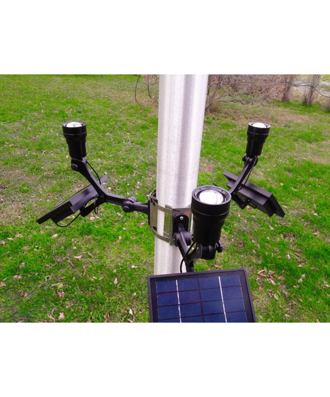 Extreme Commercial Solar Flagpole Light CREE