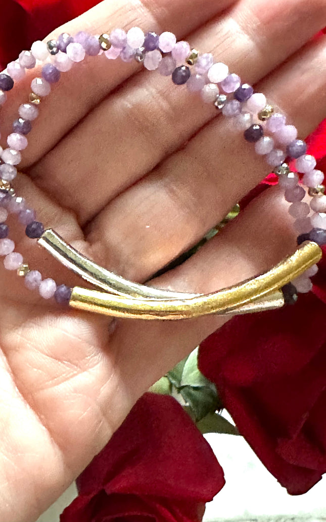 Lavender Lepidolite Bracelet