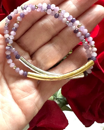 Lavender Lepidolite Bracelet