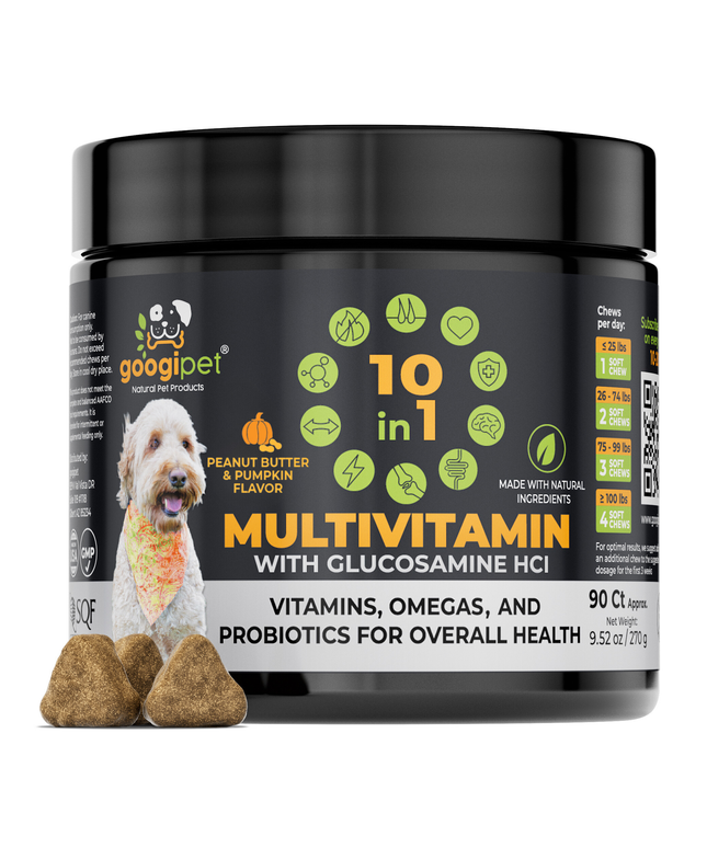 10 in 1 Multivitamin Chews for Dogs (Peanut Butter & Pumpkin Flavor)