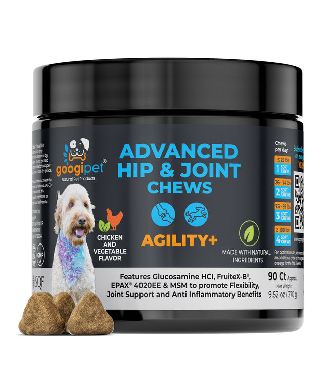 Agility+ Advanced Hip and Joint Chews for Dogs