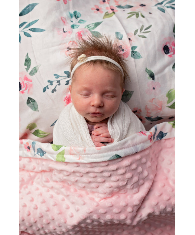 Flowers Forever Minky Blanket