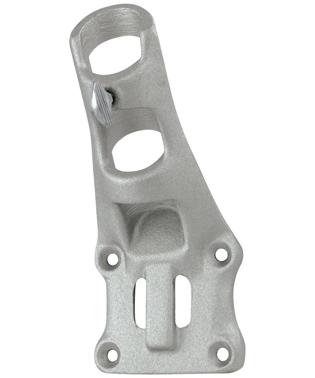 Aluminum 1" Flagpole Bracket - Silver