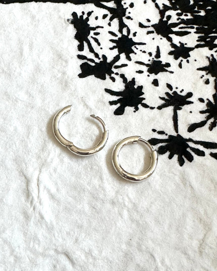 Sterling Silver Huggie Hoop Earrings