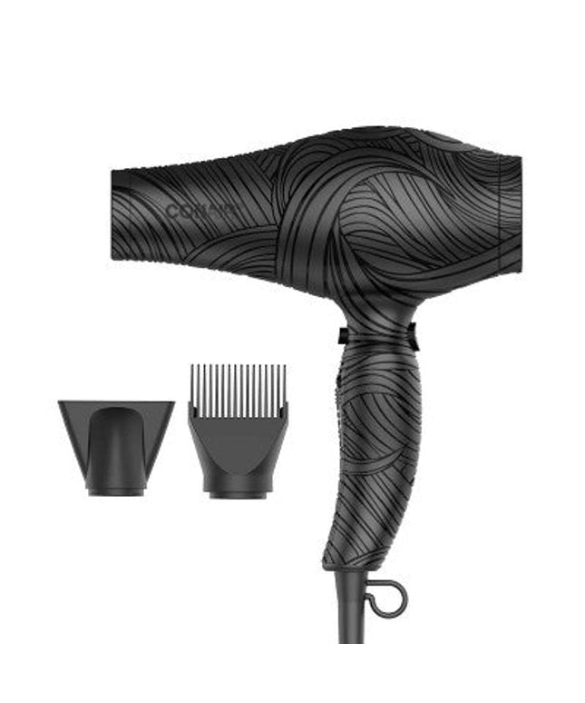 Conair The Curl Collective Ceramic Ionic Hair Dryer Black - Imperfect Box