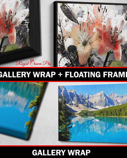 The Man On The Moon Didn't Fall There Canvas Wall Art, Space Print, Motivational Decor