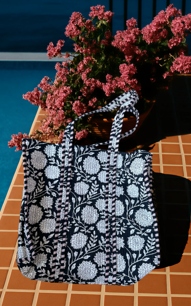 Soléa Cotton Gardenia Tote