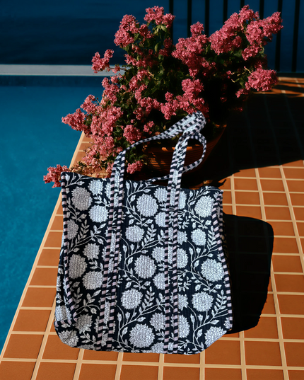Soléa Cotton Gardenia Tote