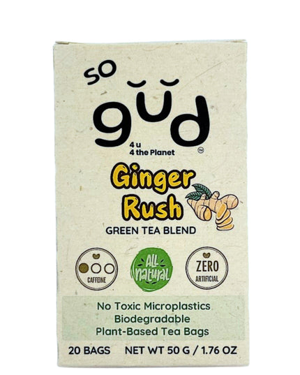 Ginger Rush Green Tea Blend | Plant-based Tea Bags