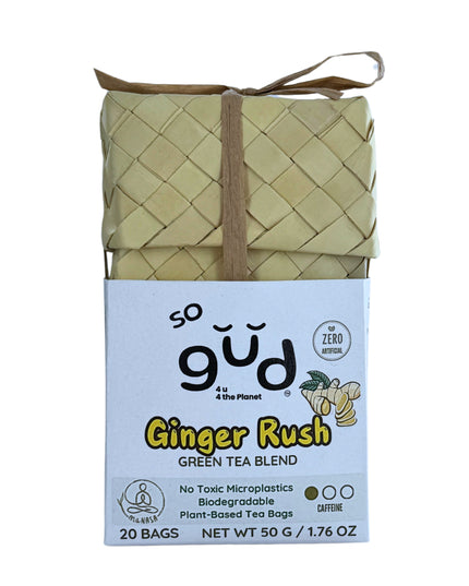 Ginger Rush Green Tea Blend | Plant-based Tea Bags