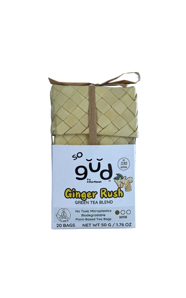 Ginger Rush Green Tea Blend | Plant-based Tea Bags